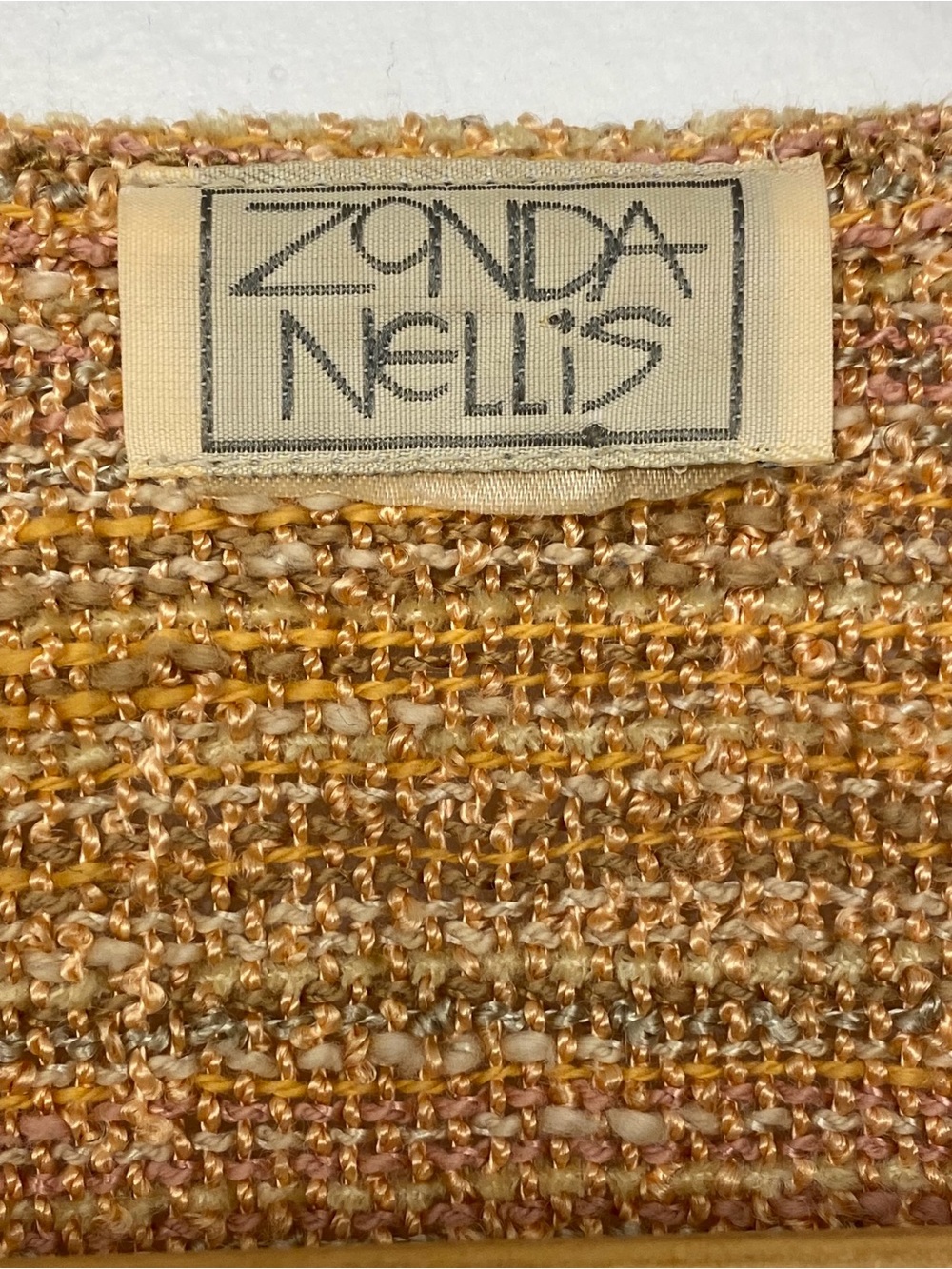 Vintage Zonda Nellis Open Cardigan Multicolour Woven Artisanal Knit S/M Boho - Picture 10 of 14